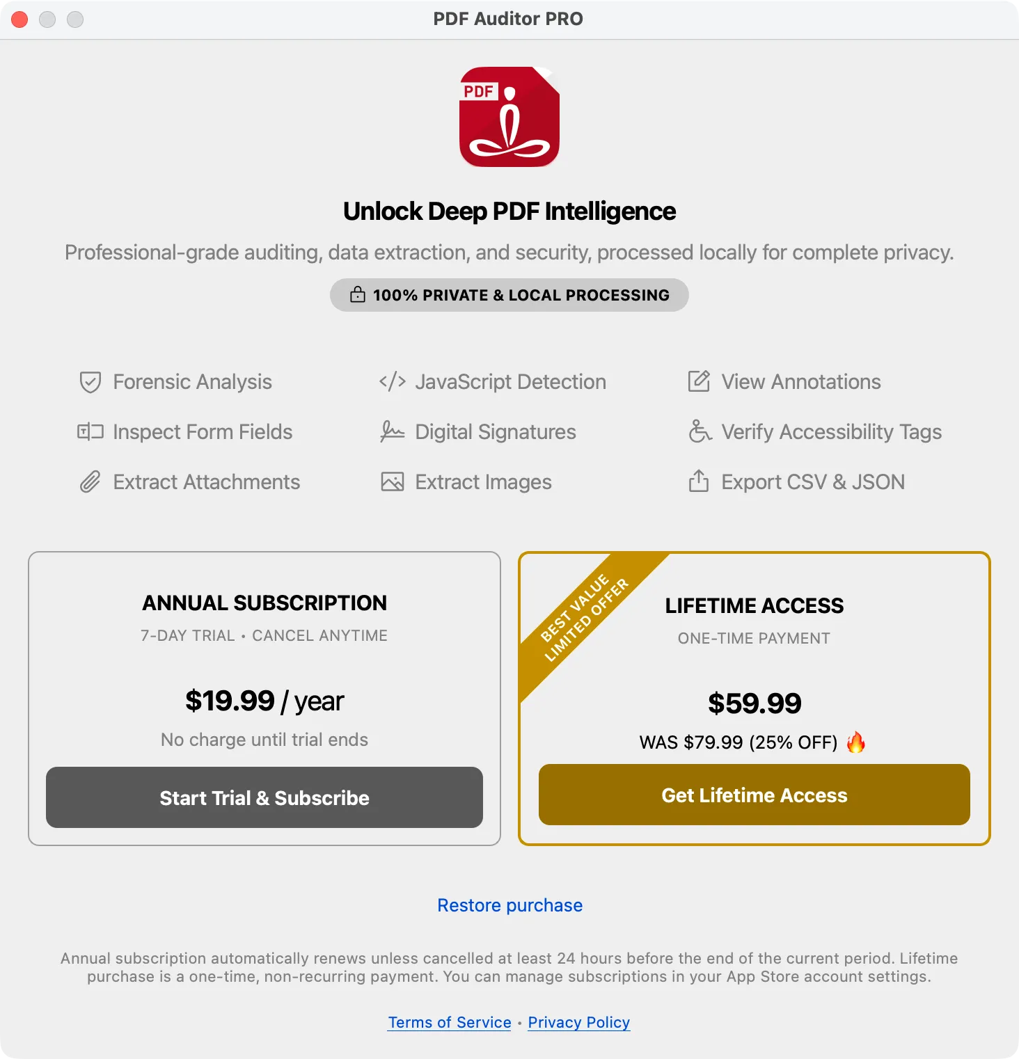 Subscription Options