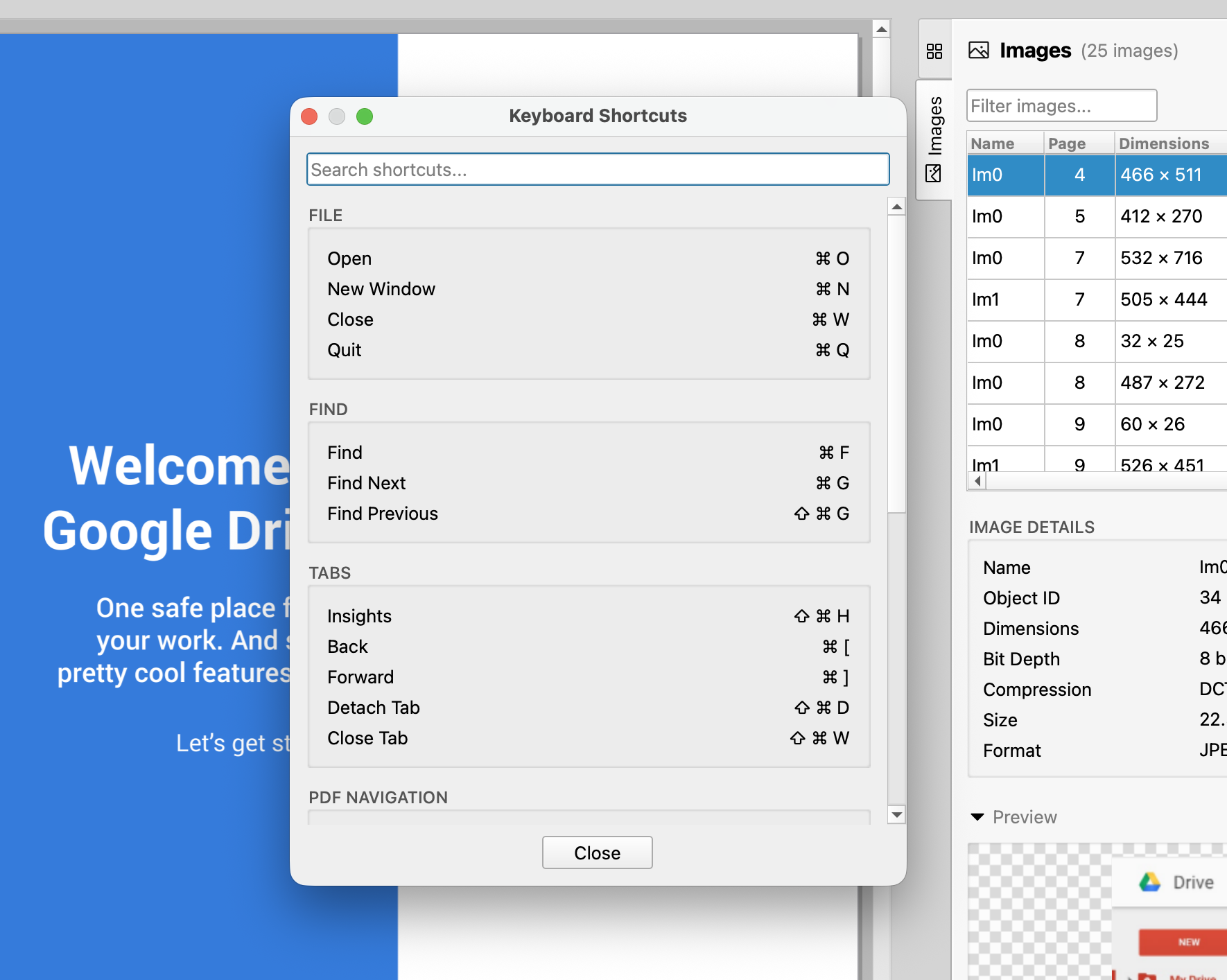 Keyboard shortcut